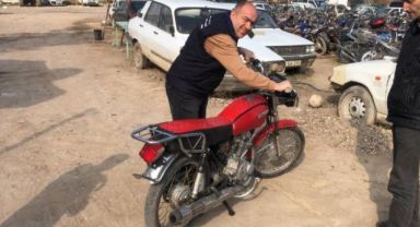 Çalınan motosikletine 16 yıl sonra kavuştu