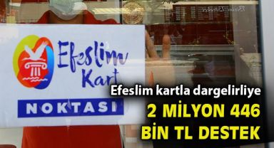 Efeslim Kart desteği sürüyor: 1115 haneye 2 milyon 446 bin lira destek