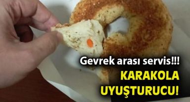 İzmir'de şüpheliye getirilen simidin içinden uyuşturucu hap çıktı
