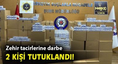 İzmir polisinden zehir depolarına baskın: Yüzbinlerce sentetik hap ele geçirildi