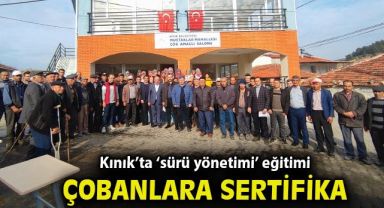 Kınık'ta eğitimli çobanlar yetişiyor