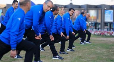 Konak’ta zabıta düzenli spora başladı