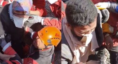 203 saat sonra 7 katlı bina enkazının en dibinden sağ çıktılar