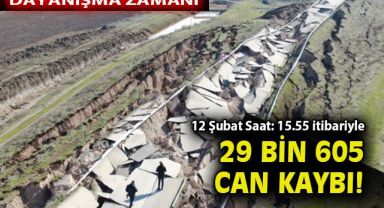 AFAD 15.55 itibariyle can kaybını rakamlarını açıkladı