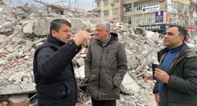 Başkan Engin’den deprem bölgesine ziyaret