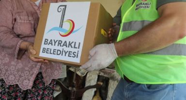Bayraklı Belediyesi'nden ailelere kış desteği!
