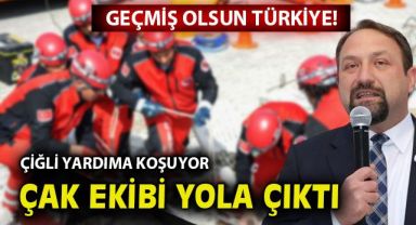 Çiğli Arama Kurtarma Ekibi yolda...