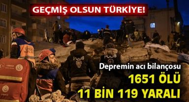 Deprem bölgesinden saat 18.30 itibariyle son rakamlar