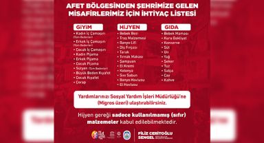 Efes Selçuk Belediyesi'nden kente gelen depremzedelere destek