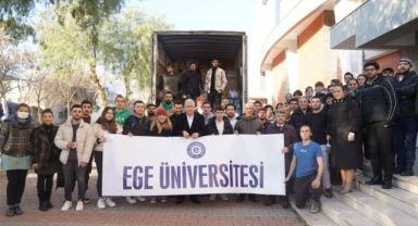 Ege Üniversitesi asrın felaketinde “Tek Yürek” oldu