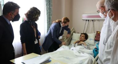 Hotar'dan depremzede yaralılara moral ziyareti