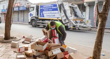 İzBB Kahramanmaraş’ta günde 8 ton çöp topluyor