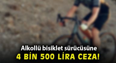 İzmir'de alkollü bisiklet sürücüsüne 4 bin 500 lira para cezası