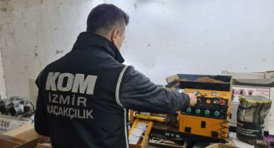 İzmir'de kaçak sigara imalathanelerine şok baskın