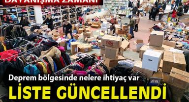 Kızılay deprem bölgesinde ihtiyaç duyulan malzemelerin listesini güncelledi