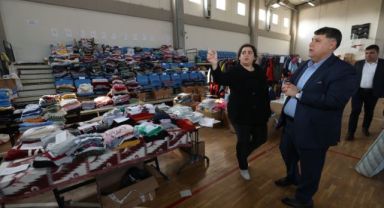 Özkan: Depremzede misafirlerimizi ziyaret ettik