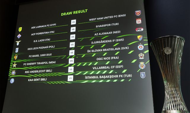 UEFA Avrupa Konferans Ligi'nde Başakşehir ve Sivasspor'un rakipleri belli oldu