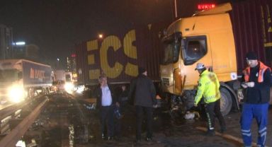 Basın Ekspres yolunda alkollü tır sürücüsü dehşet saçtı