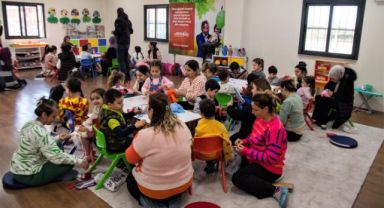 Çocuklar ve anneleri ahtapot atölyesinde buluştu