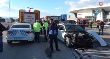 Işık ihlali kazaya yol açtı, araçlardan biri takla attı: 1 ölü, 2 yaralı