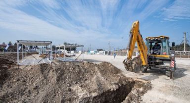 Kahramanmaraş'ta kurulacak konteyner kent için yoğun mesai sürüyor