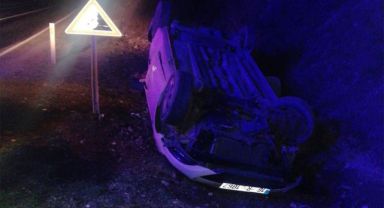 Karabük'te otomobil takla attı: 4 yaralı