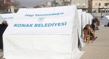 Konak’ın çadır kentinde hayat başladı