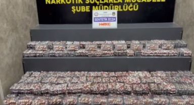 Otogarda yolcunun valizinden binlerce sentetik hap çıktı