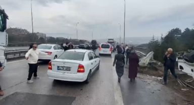 TEM Otoyolu Kocaeli geçişinde zincirleme kaza!