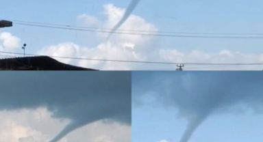 Akdeniz'de hortum çıktı