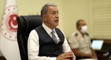 Bakan Akar'dan İsrail'in Gazze Şeridi'ne yönelik saldırılarına sert tepki