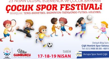 Çiğli “23 Nisan Çocuk Spor Festivaline” Hazır
