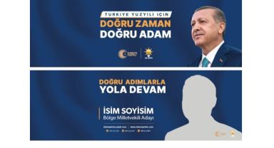 Dağ, AK Parti'nin seçim kampanyasının tasarımlarını paylaştı