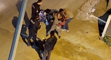 Dayak yediği kocasını polise vermemek için direndi