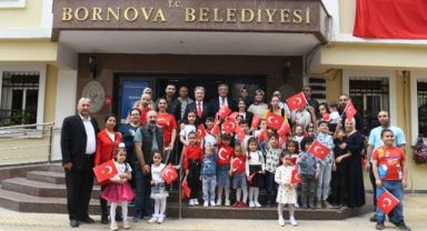 Depremzede çocuklardan Başkan İduğ’a park teşekkürü