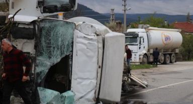 Kamyonu korku dolu anlar yaşattı: 1 yaralı