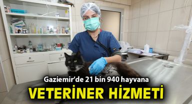 Gaziemir’de 21 bin 940 hayvana veteriner sağlık hizmeti