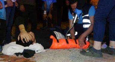 Hurdaya dönen otomobilden sağ çıktı!