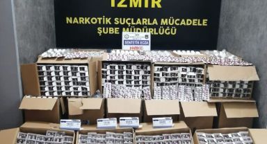 İzmir'de 105 bin adet sentetik ecza hap ele geçirildi