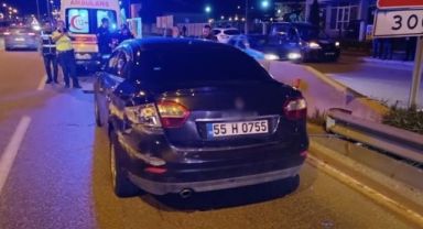 Kontrolden çıkan araç bariyerlere çarptı: 3 yaralı