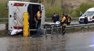 Otobüs kazası: 10 yaralı