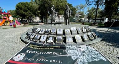 Pandemide yaşamını yitiren sağlık çalışanları Karşıyaka'da anıldı