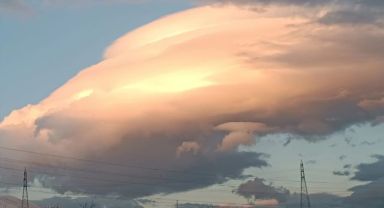 Süphan Dağı'nda mercek bulutu