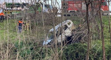 Kontrolden çıkan otomobil şarampole yuvarlandı: 1 ölü