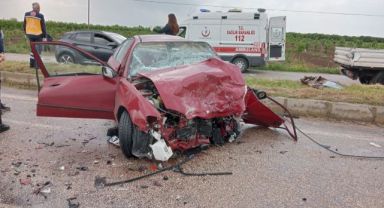 Trafik kazası:1 ölü 2 yaralı