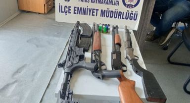 Baskında 4 adet ruhsatsız tüfek ele geçirildi