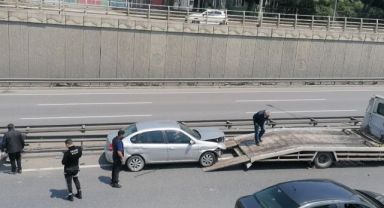 D-100'de meydana gelen kazada 1 kişi yaralandı