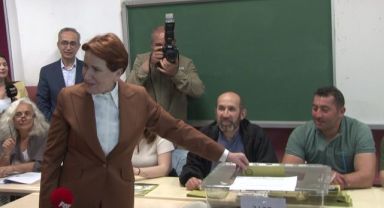 İYİ Parti Lideri Akşener oyunu kullandı