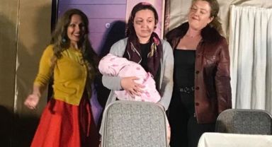 Kadına yönelik şiddeti tiyatro oyunuyla anlattılar