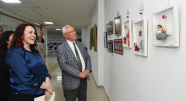 Karabağlar Belediyesi personelinden karma sergi